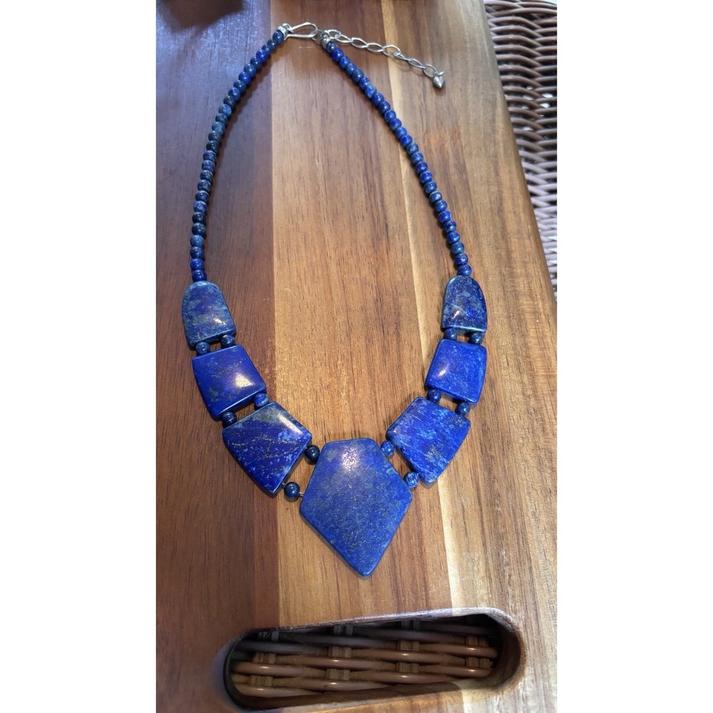Jay King DTR Mine Finds 925 Sterling Silver Lapis Necklace